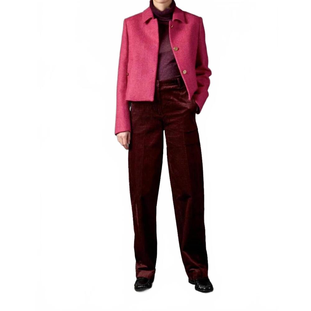 NEW TRIONA maura boxy tweed jacket in dusk